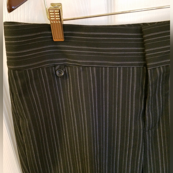 Dockers Petites Women's Mid Rise Curvy Black Gray Stripes April Pants  Size 12P - Picture 6 of 15